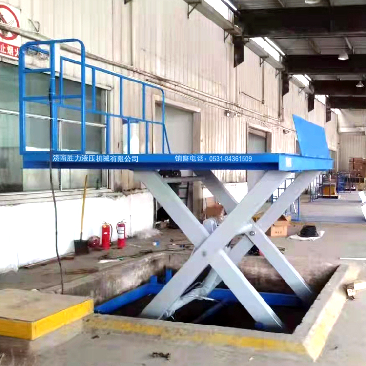 5臺(tái)固定剪叉升降平臺(tái)安裝完畢！